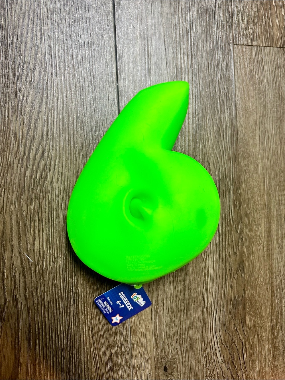 Bright Neon Green 6 Squeezy 6-7 Toy